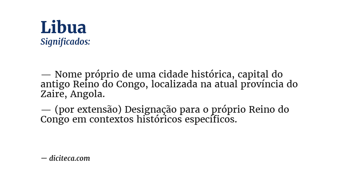Significado de libua