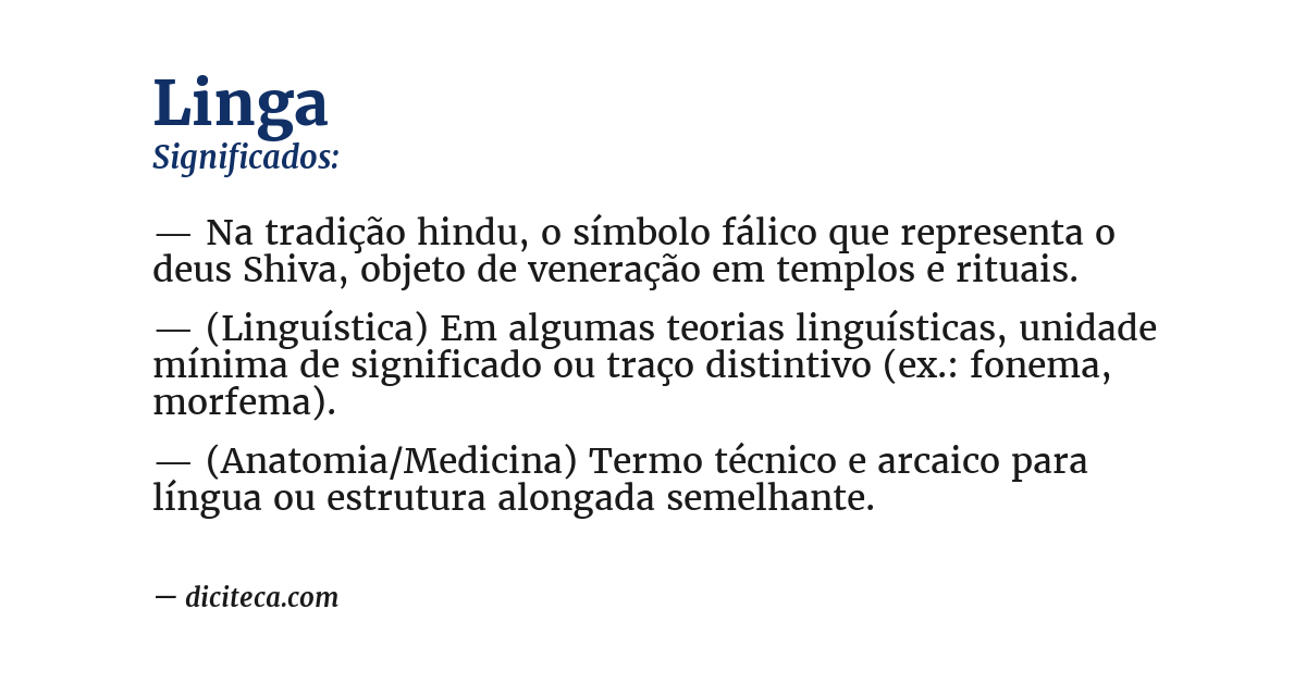 Significado de linga