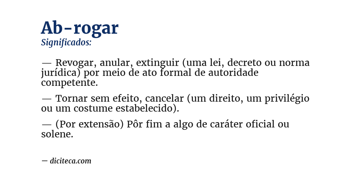 Significado de ab-rogar