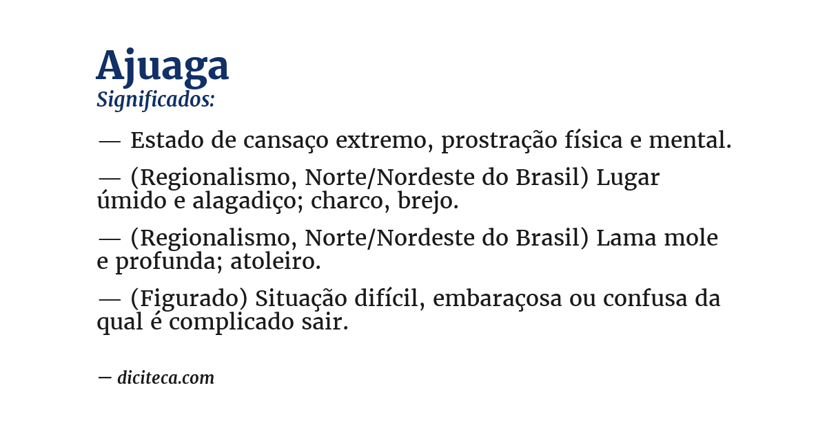 Significado de ajuaga