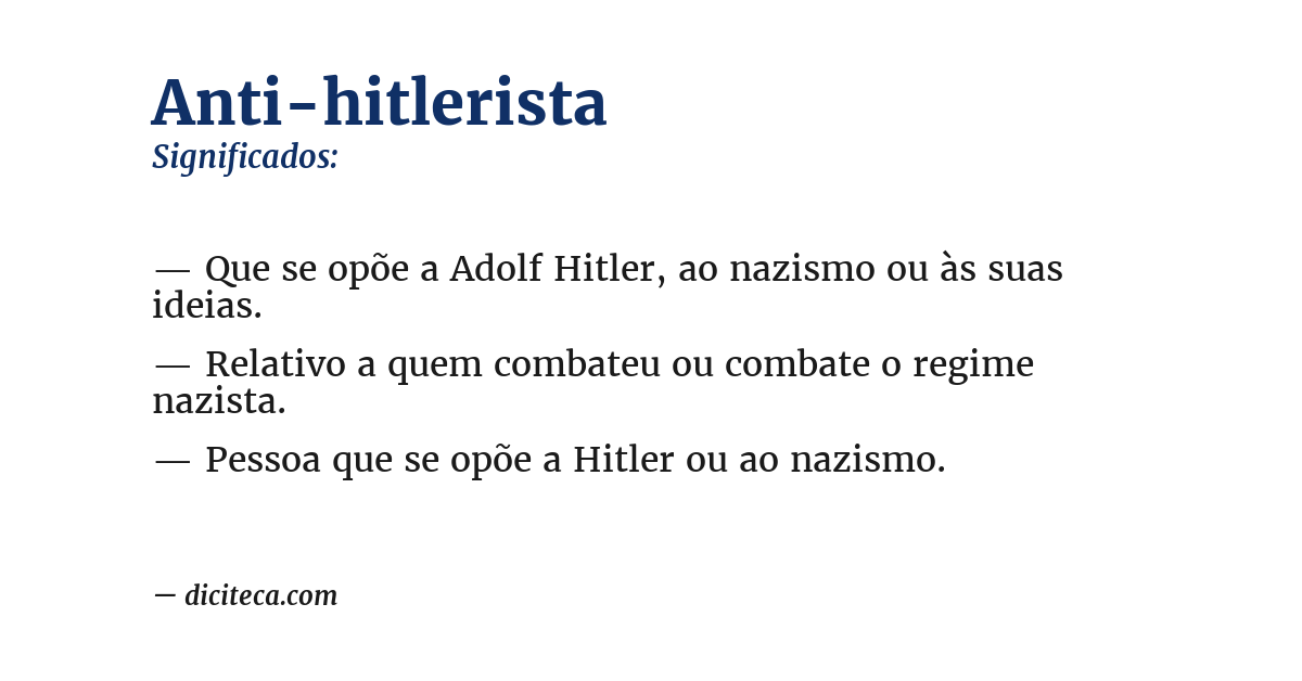 Significado de anti-hitlerista