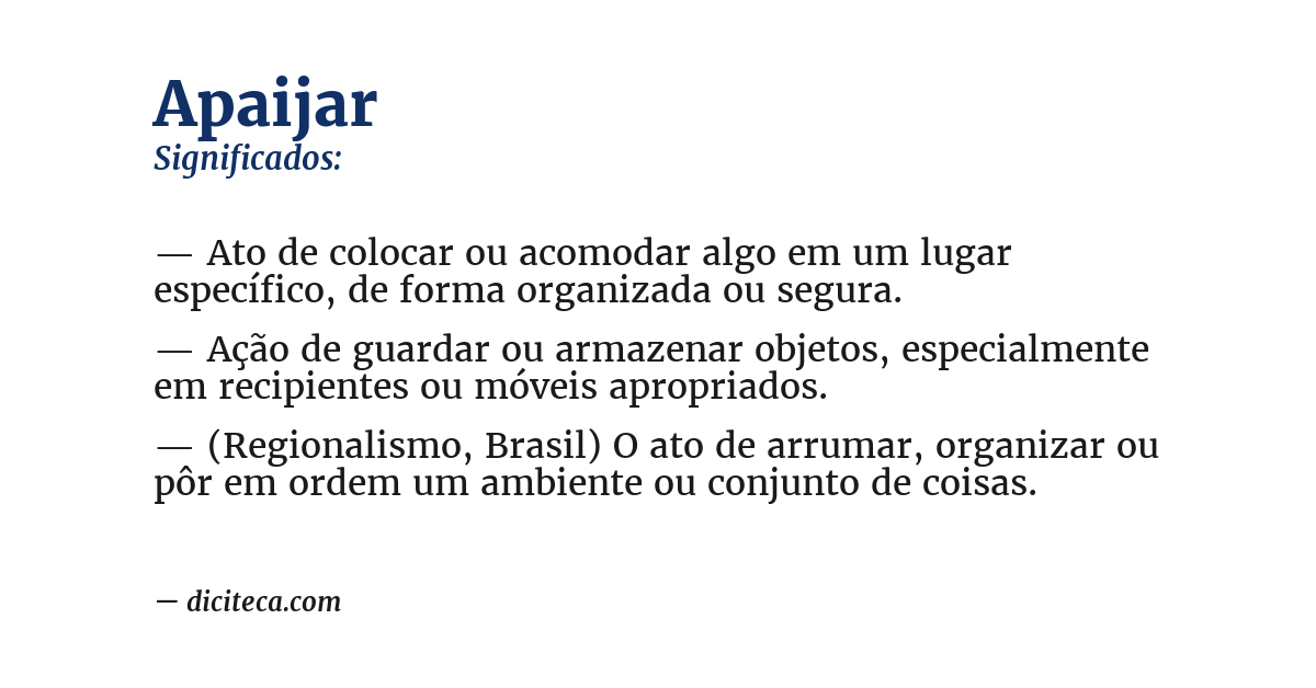 Significado de apaijar