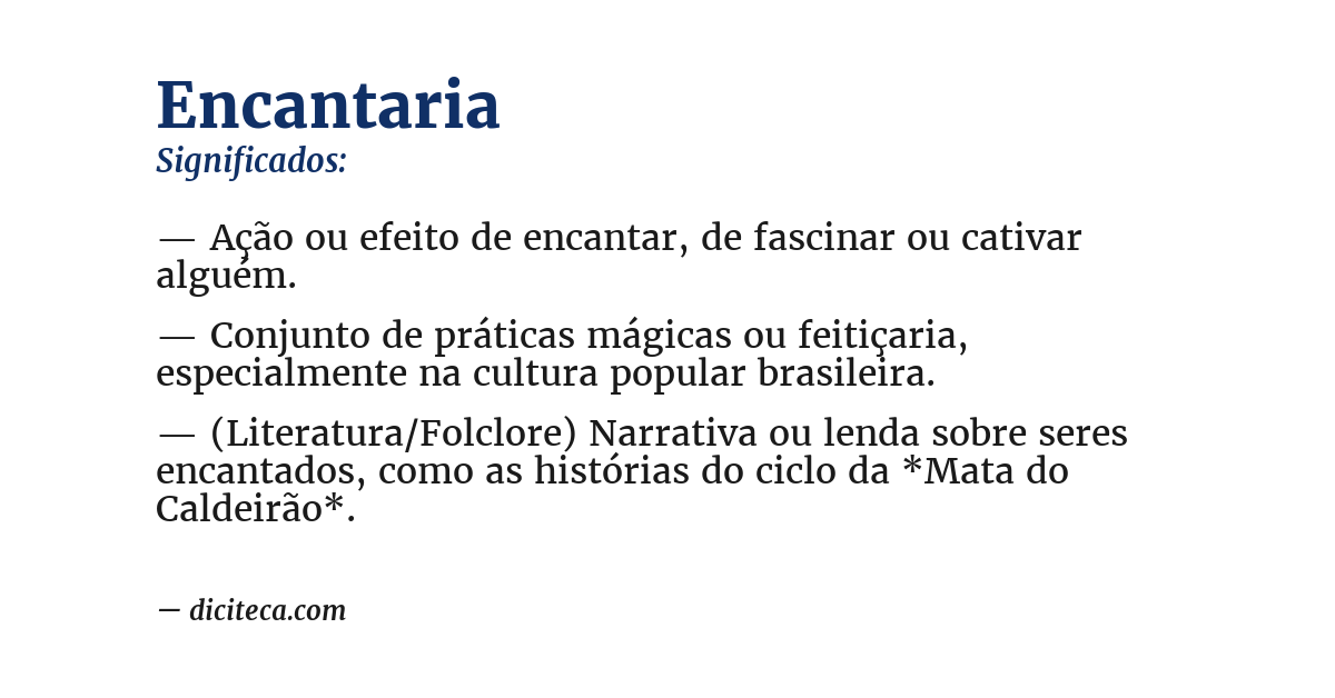 Significado de encantaria