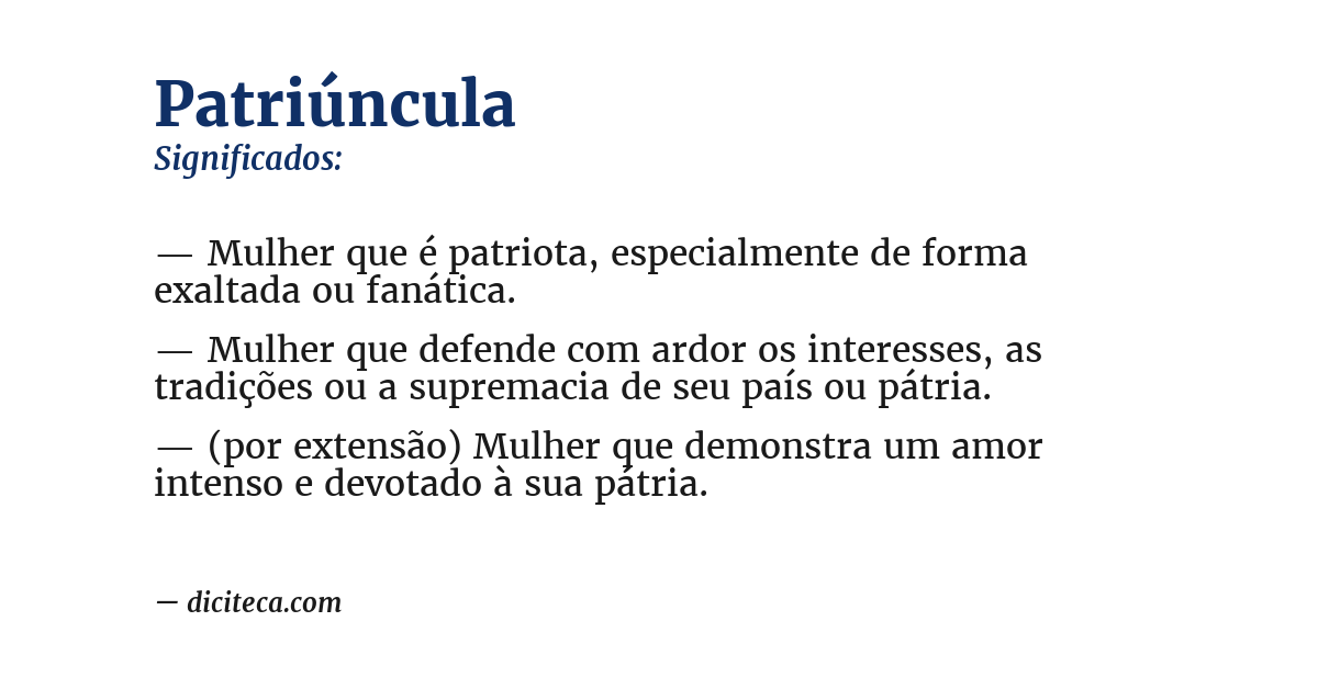 Significado de patriúncula