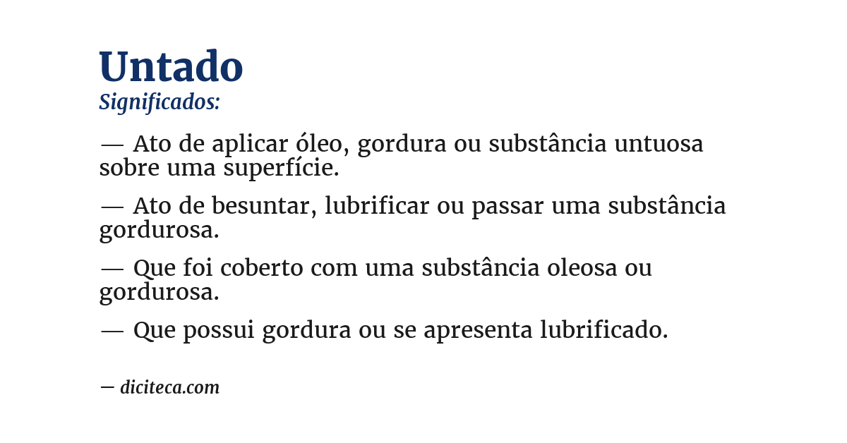 Significado de untado