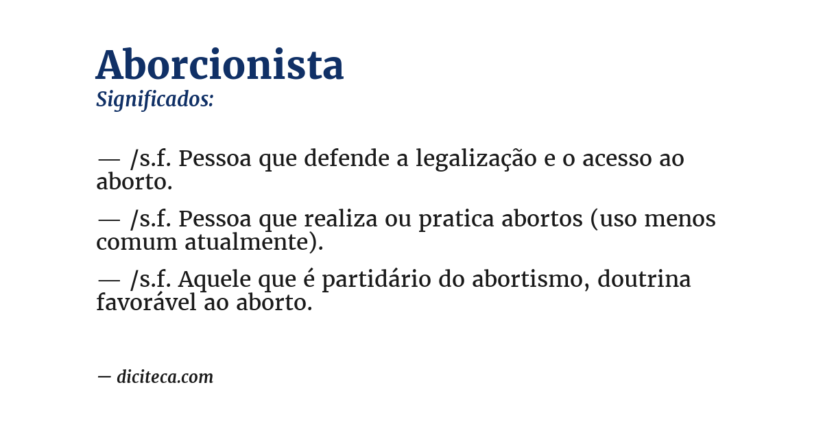 Significado de aborcionista