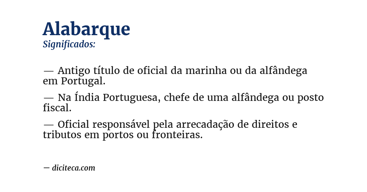 Significado de alabarque