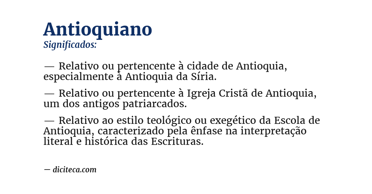 Significado de antioquiano