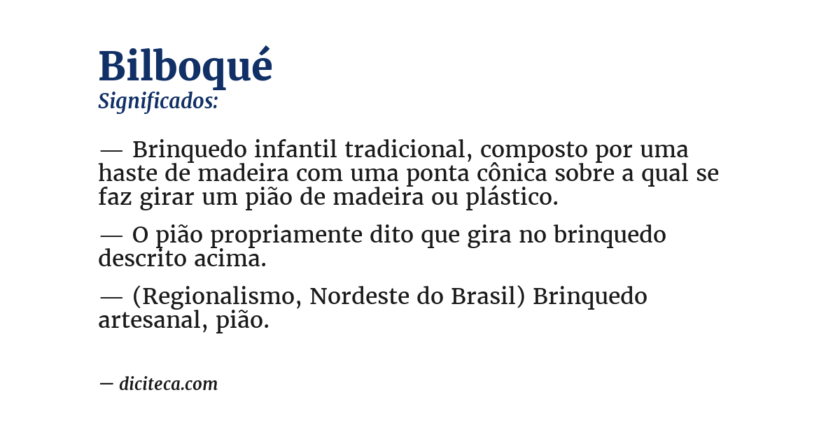Significado de bilboqué