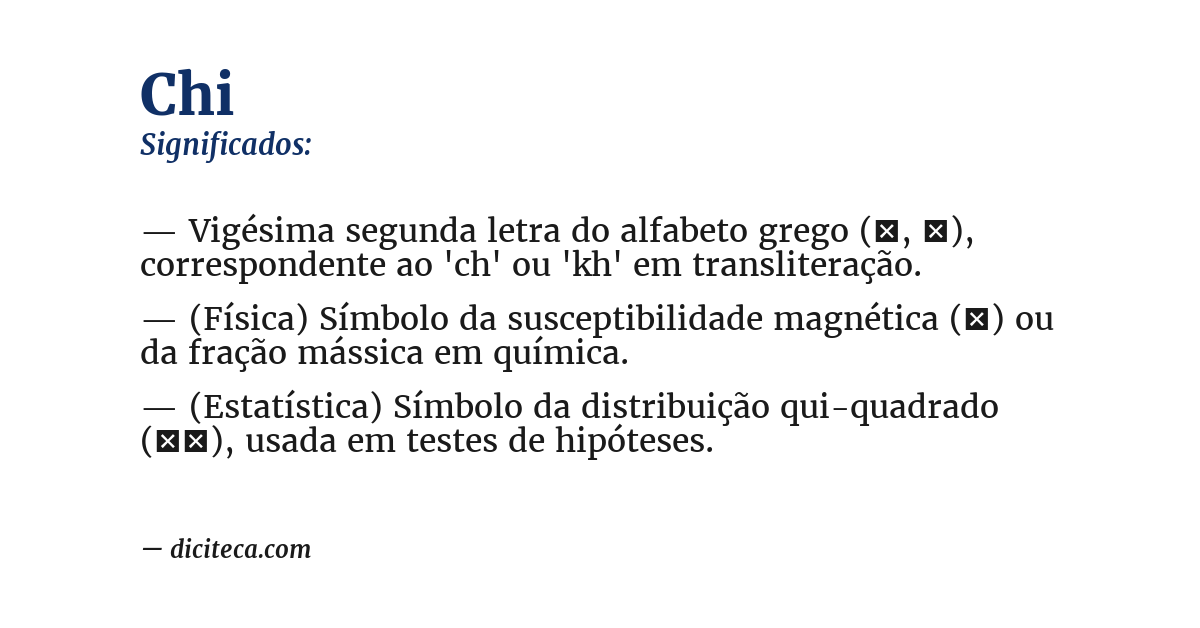 Significado de chi