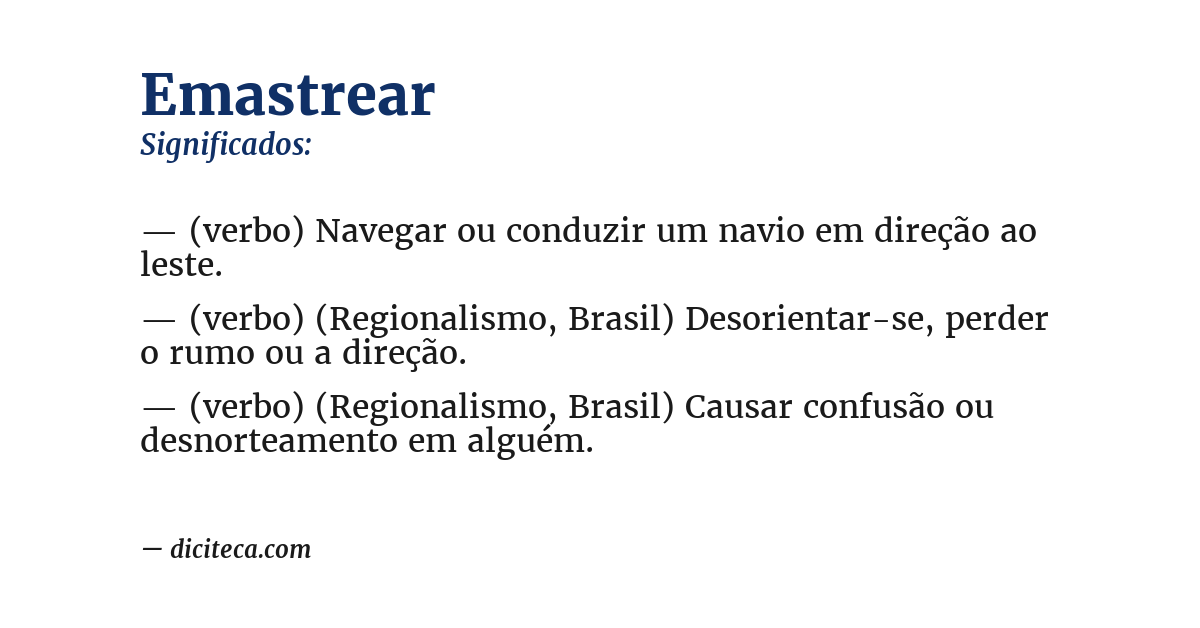 Significado de emastrear