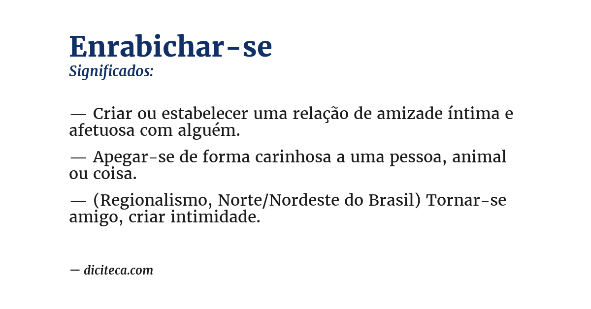 Significado de enrabichar-se