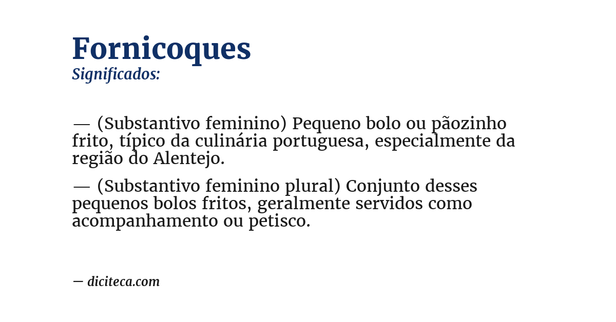 Significado de fornicoques