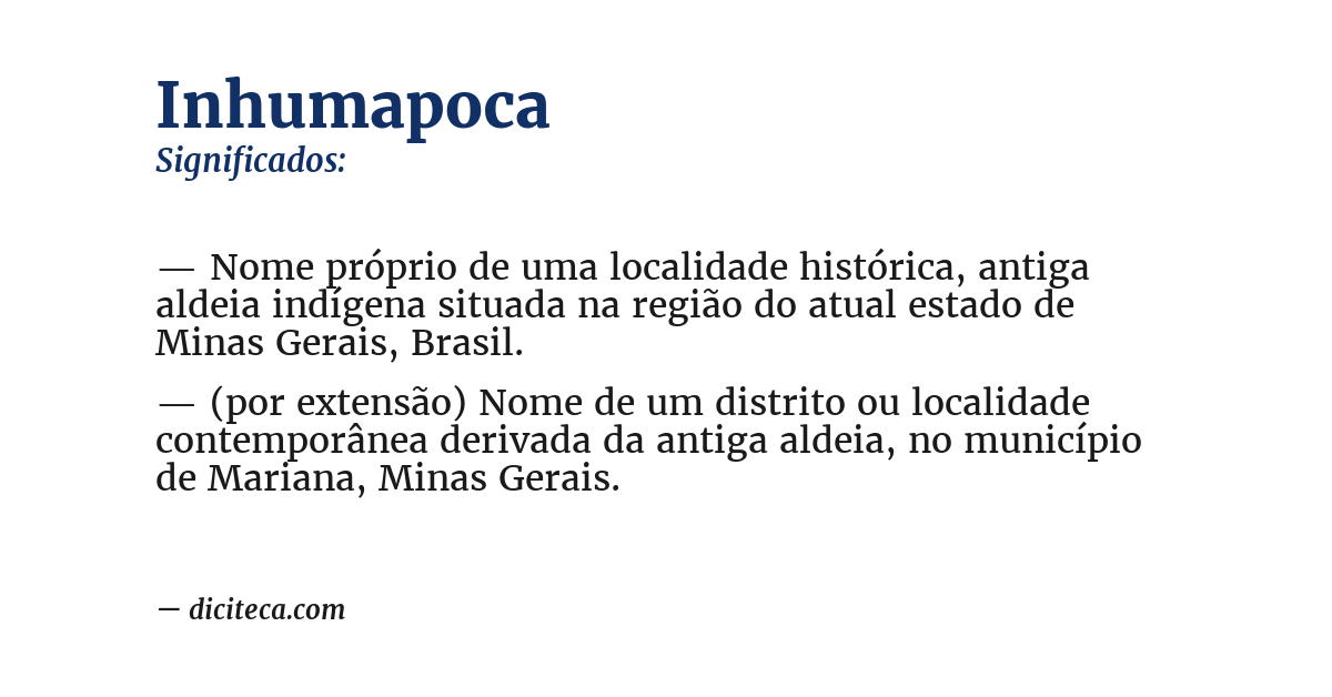 Significado de inhumapoca