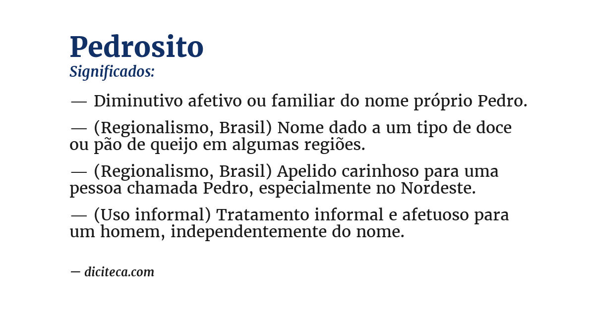 Significado de pedrosito