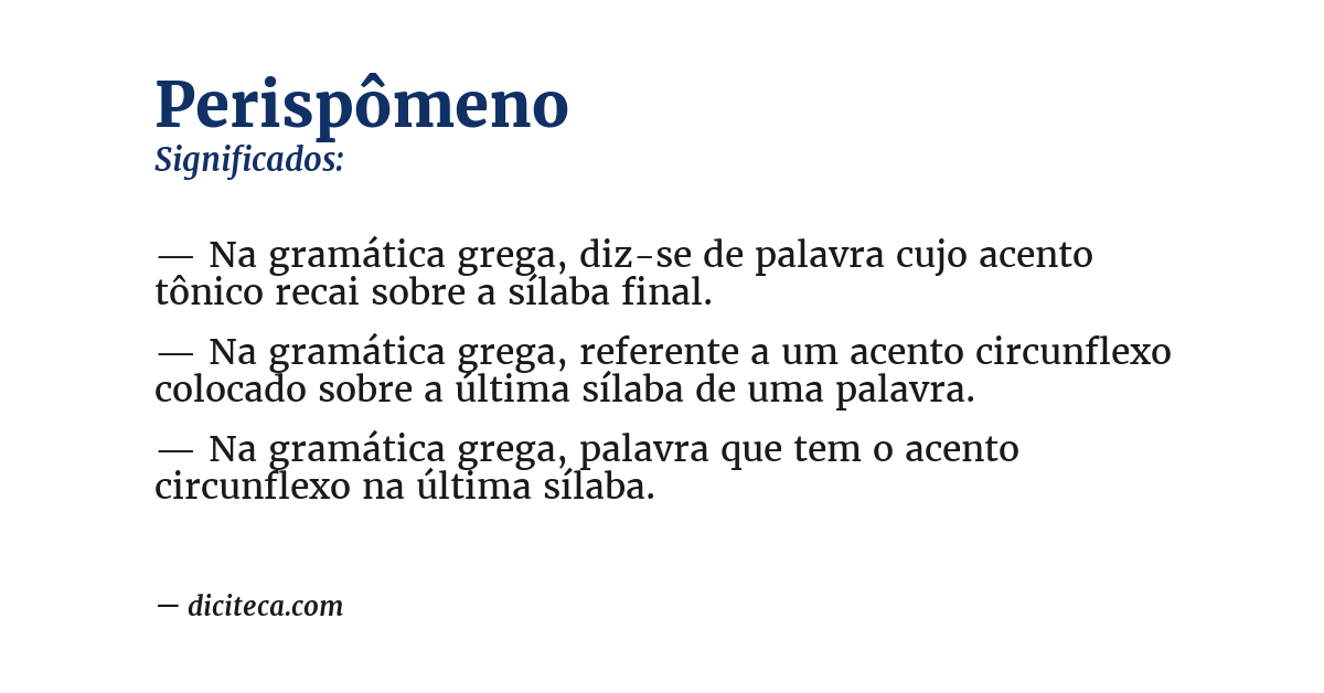 Significado de perispômeno