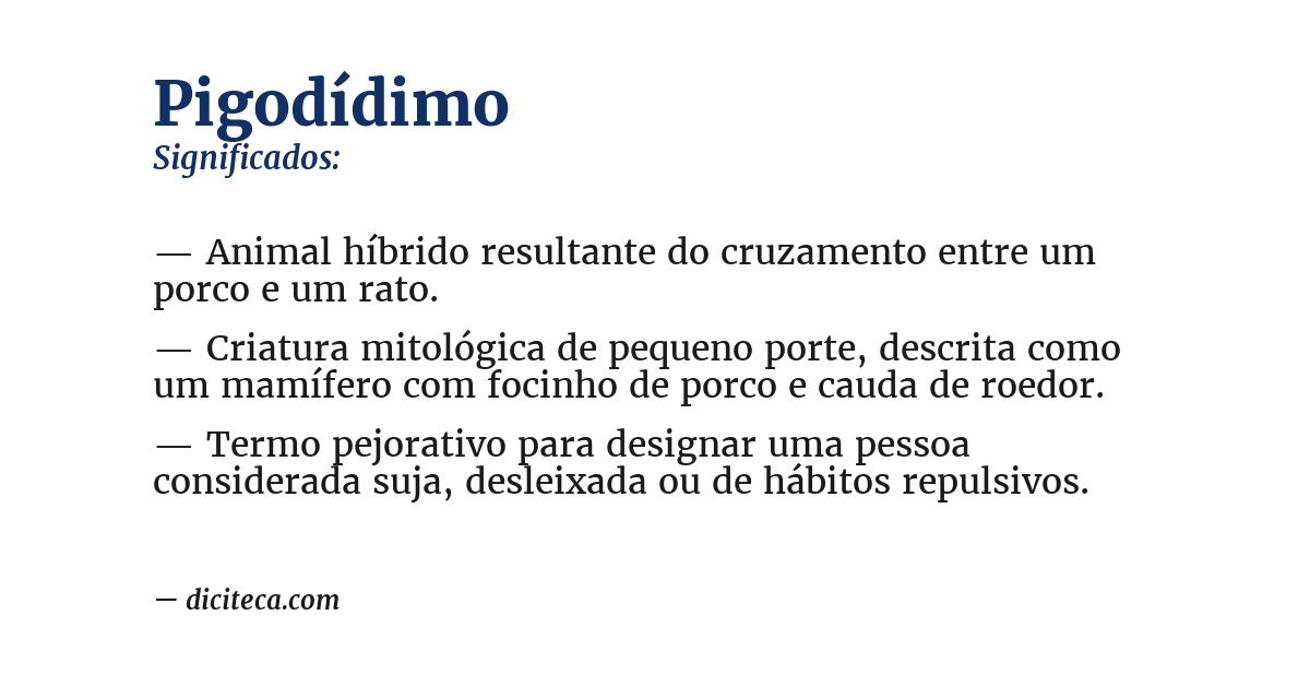 Significado de pigodídimo