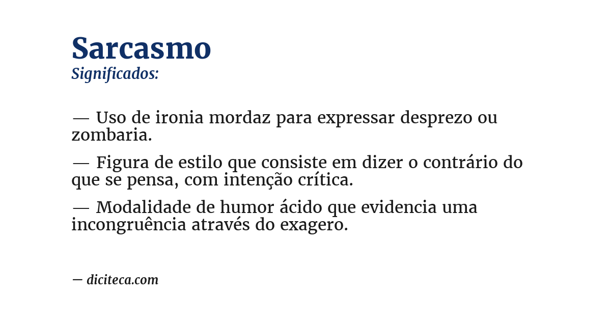 Significado de sarcasmo