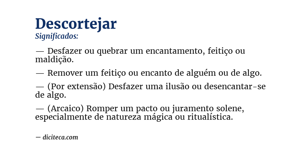 Significado de descortejar