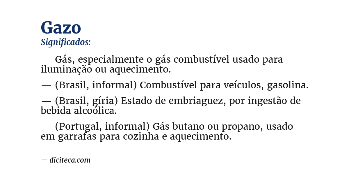 Significado de gazo