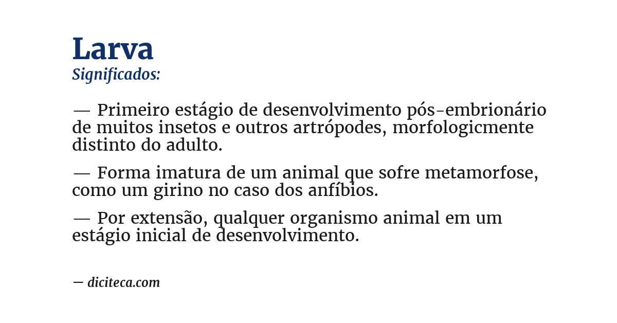 Significado de larva