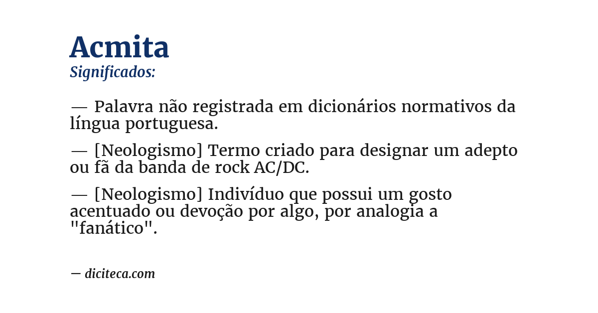 Significado de acmita