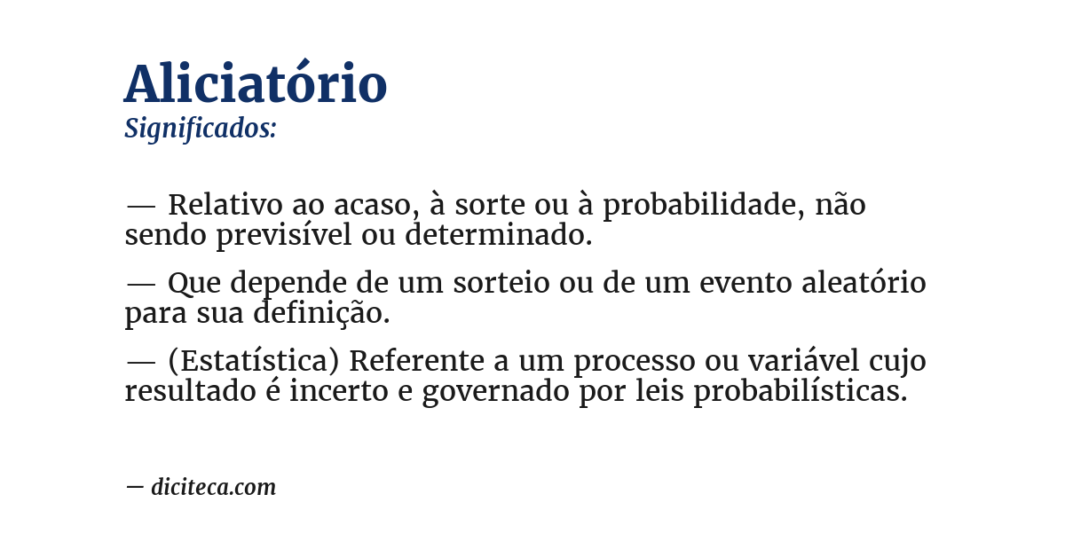 Significado de aliciatório
