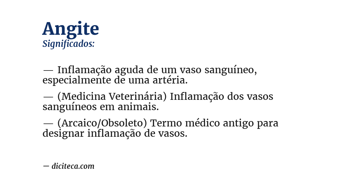 Significado de angite