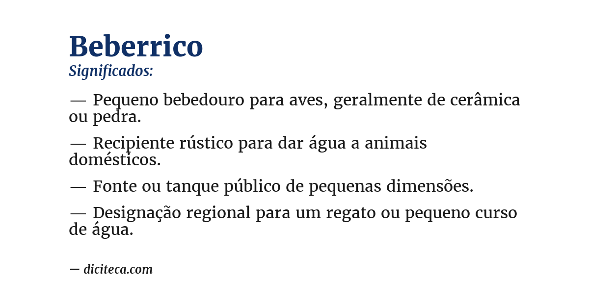 Significado de beberrico