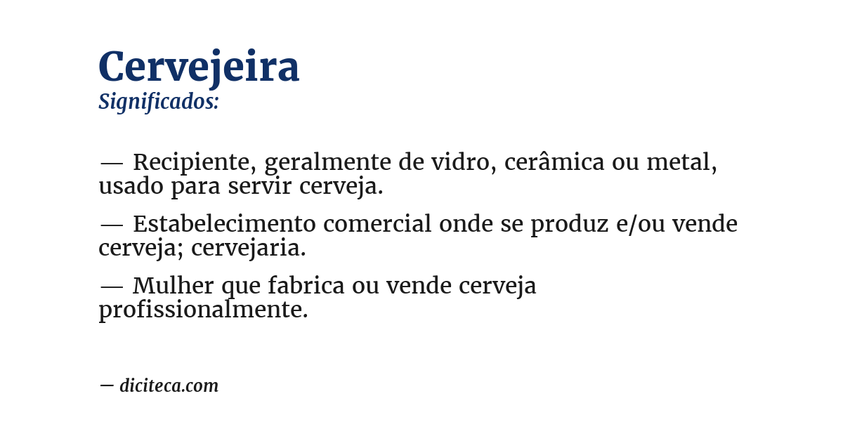Significado de cervejeira