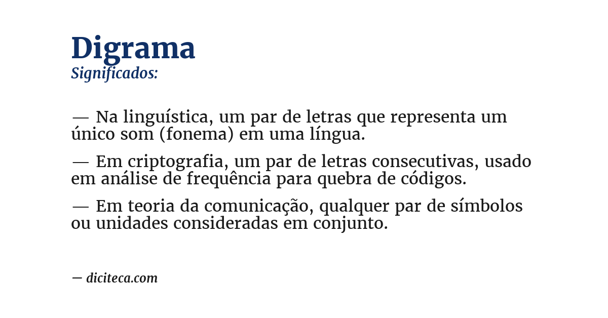 Significado de digrama