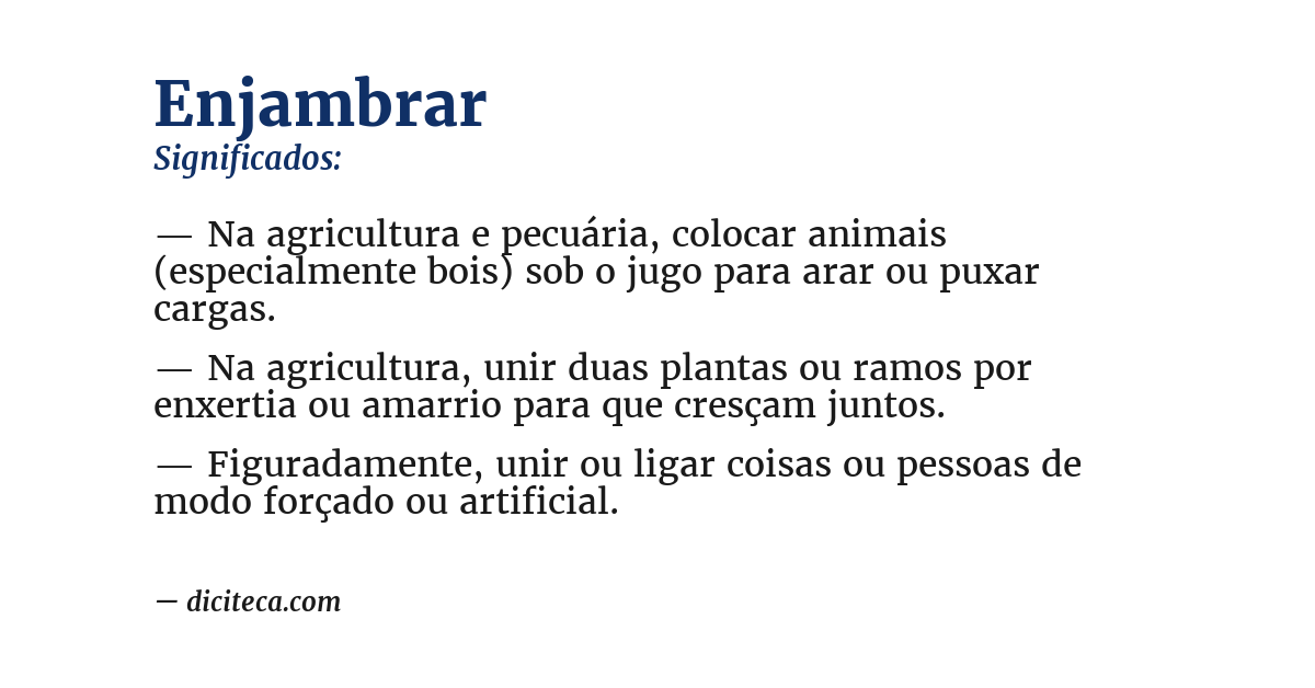 Significado de enjambrar