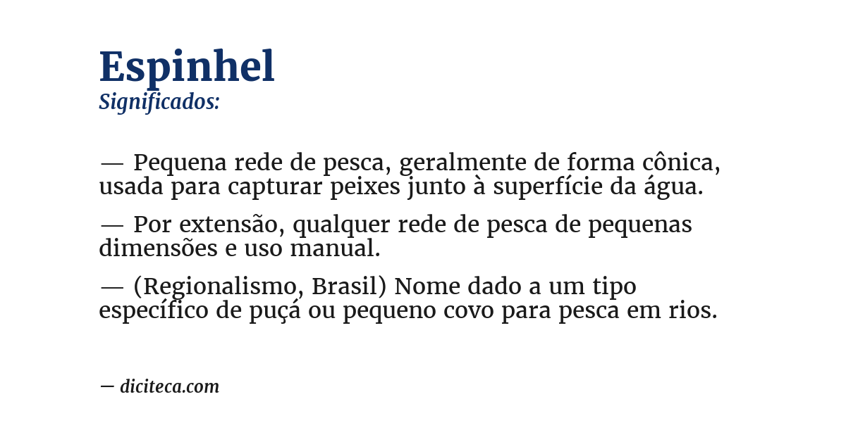 Significado de espinhel