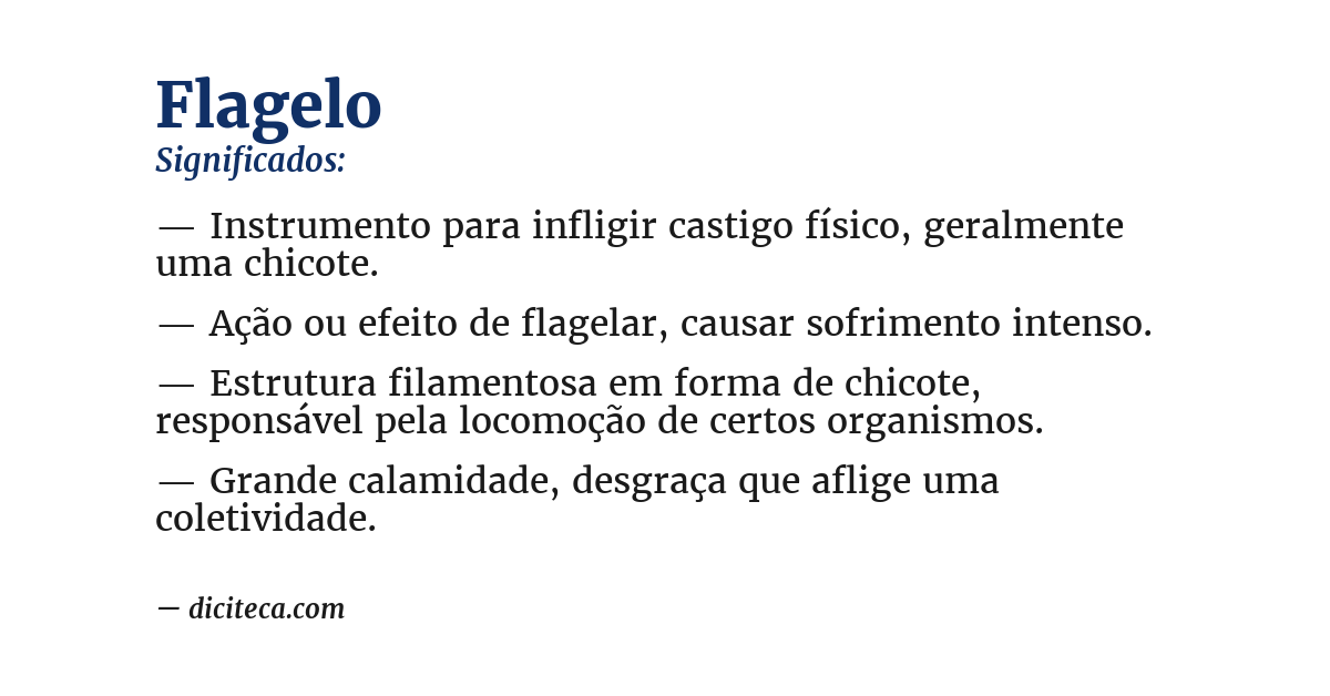 Significado de flagelo