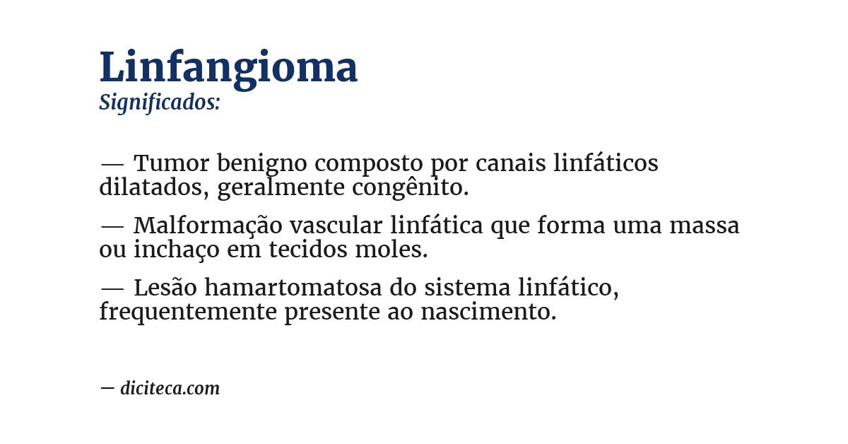 Significado de linfangioma