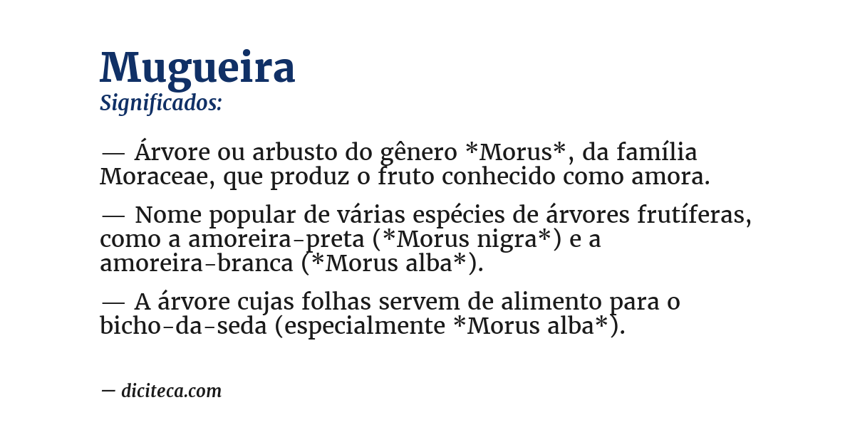 Significado de mugueira