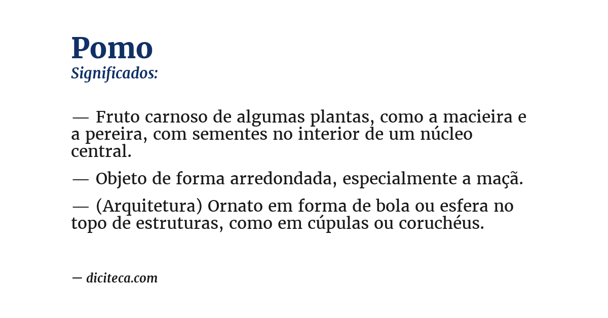 Significado de pomo