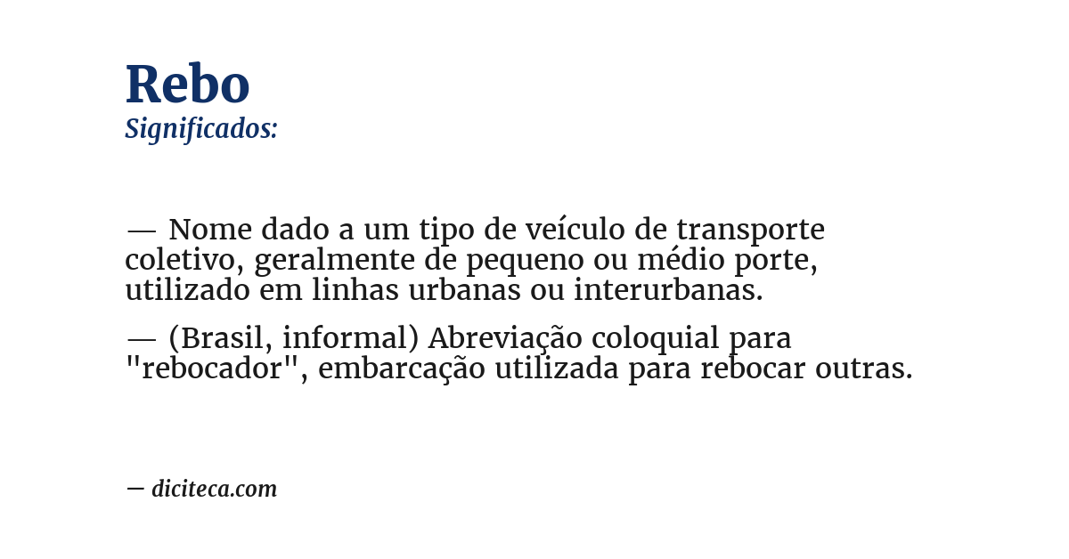 Significado de rebo