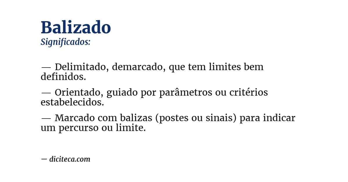 Significado de balizado