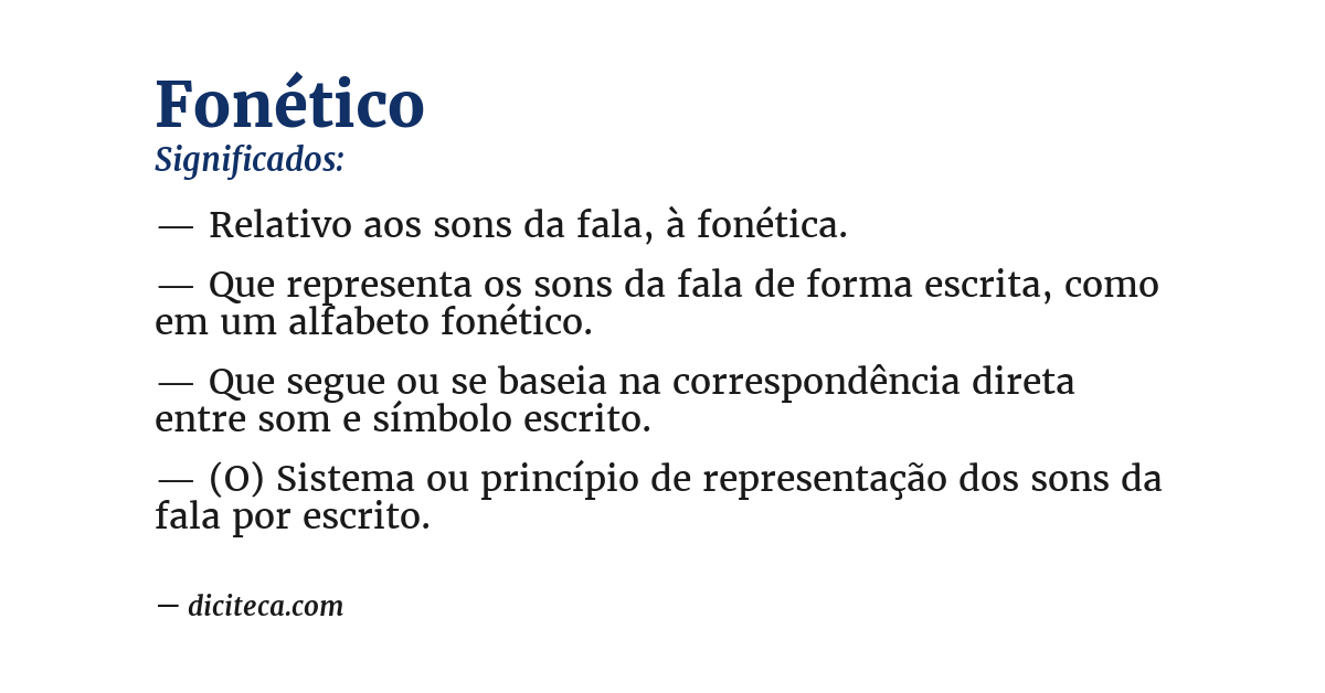 Significado de fonético