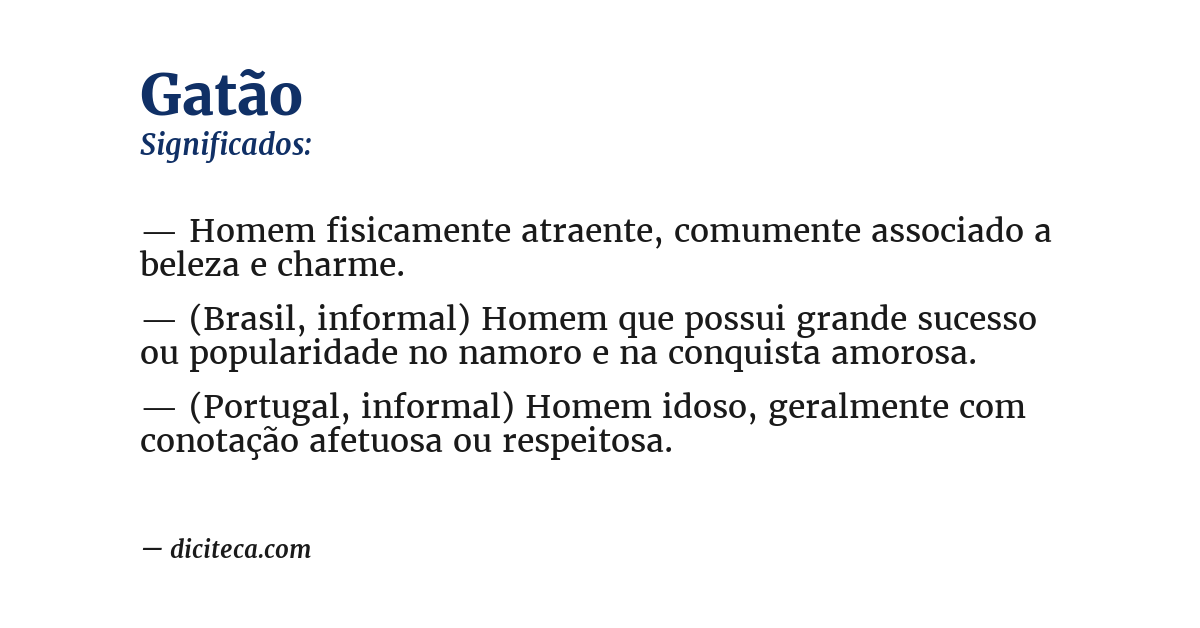 Significado de gatão