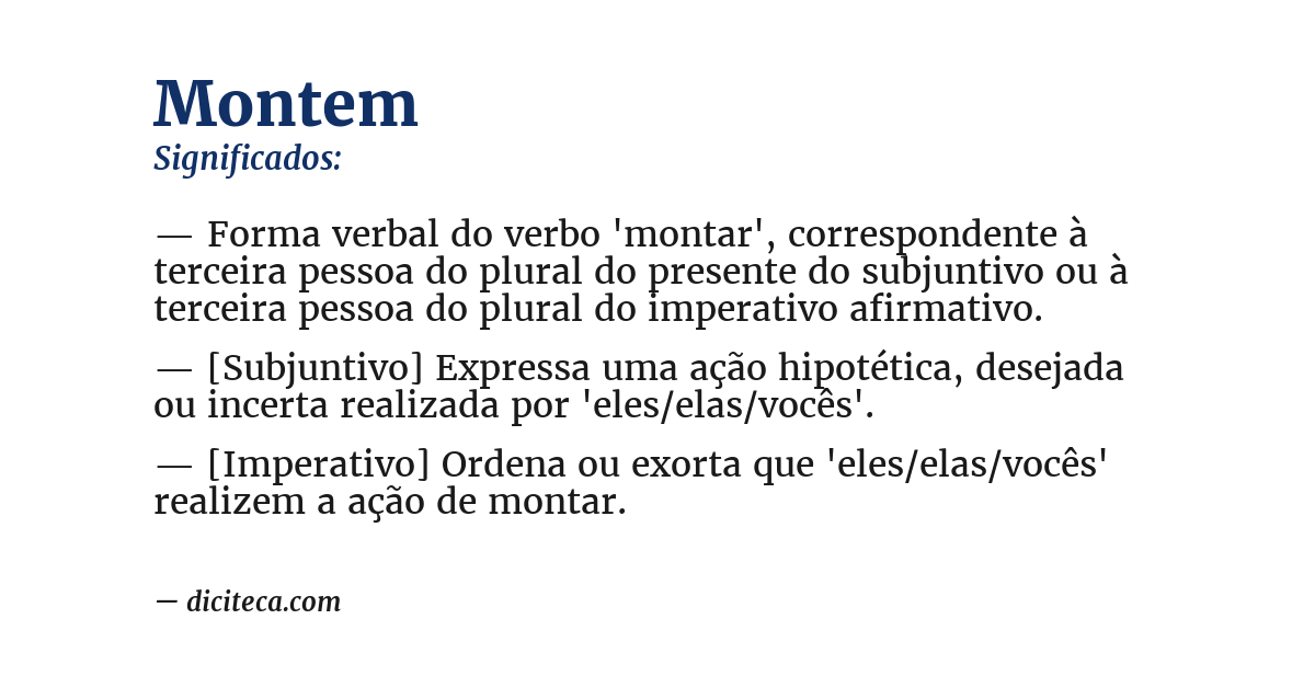 Significado de montem
