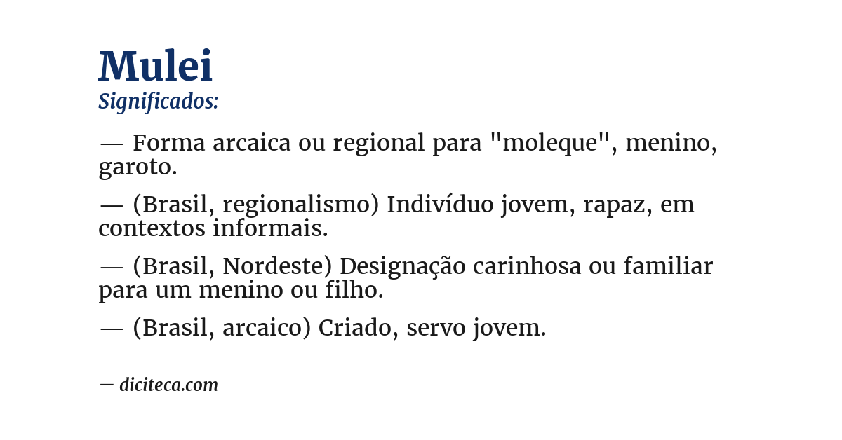 Significado de mulei