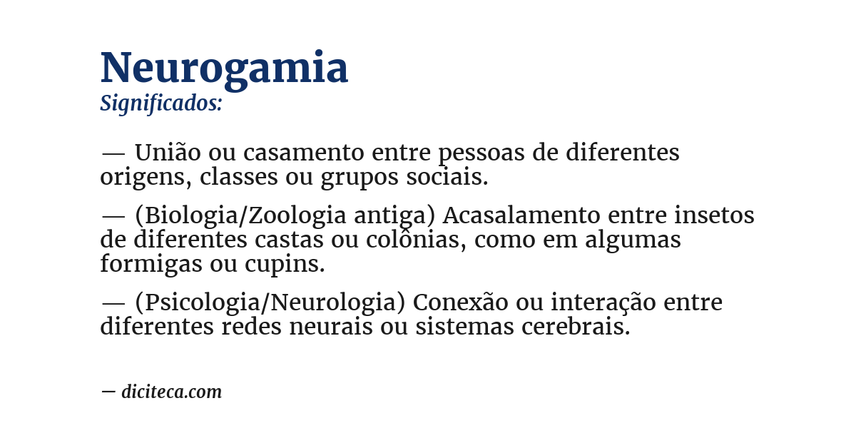 Significado de neurogamia