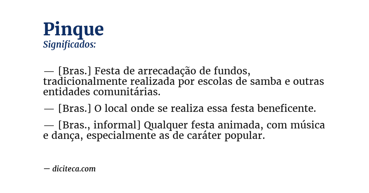 Significado de pinque
