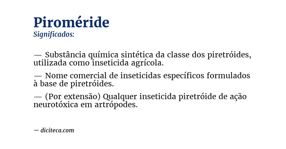 Significado de piroméride