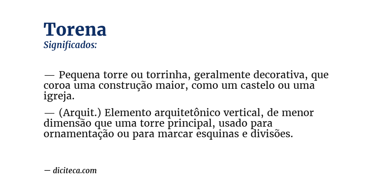 Significado de torena