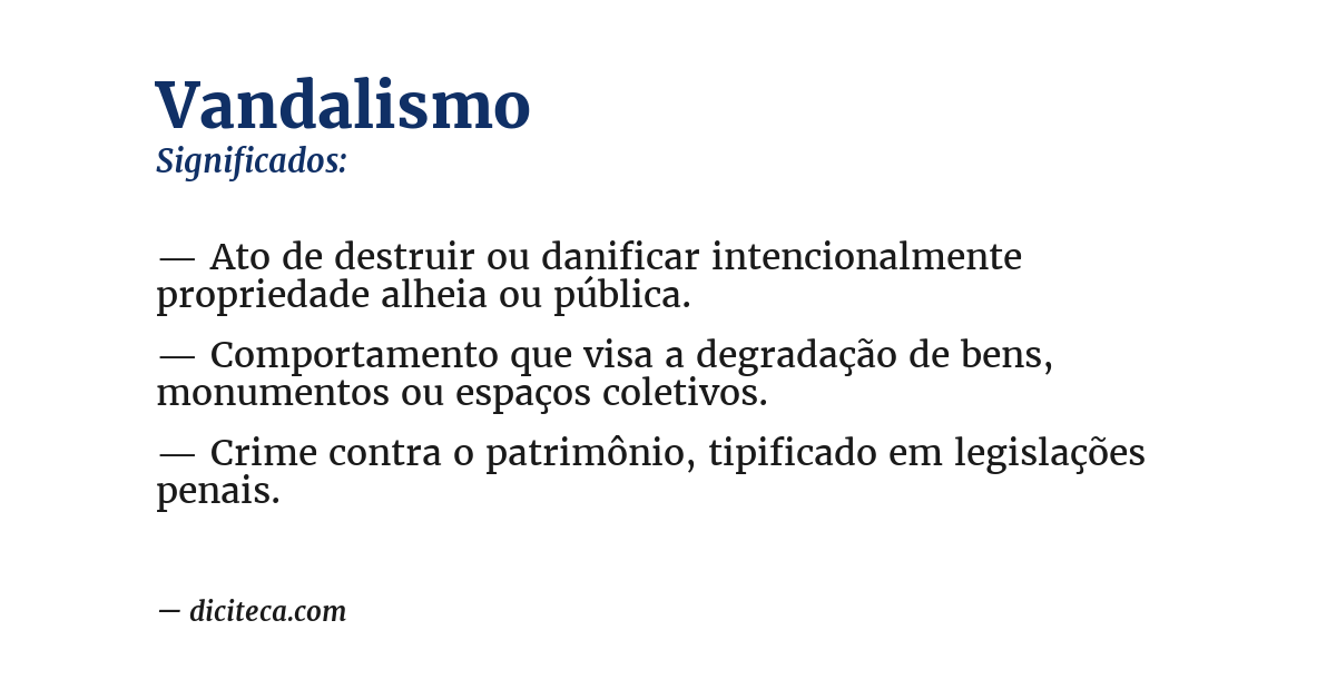 Significado de vandalismo