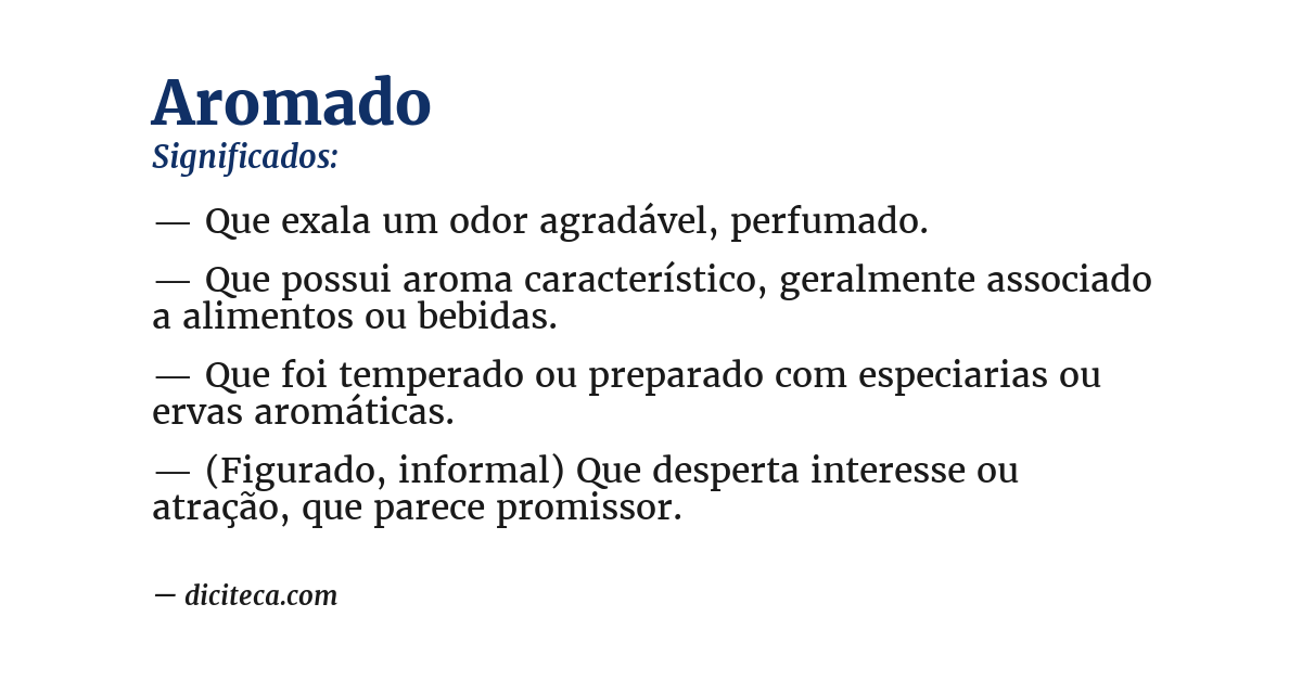 Significado de aromado
