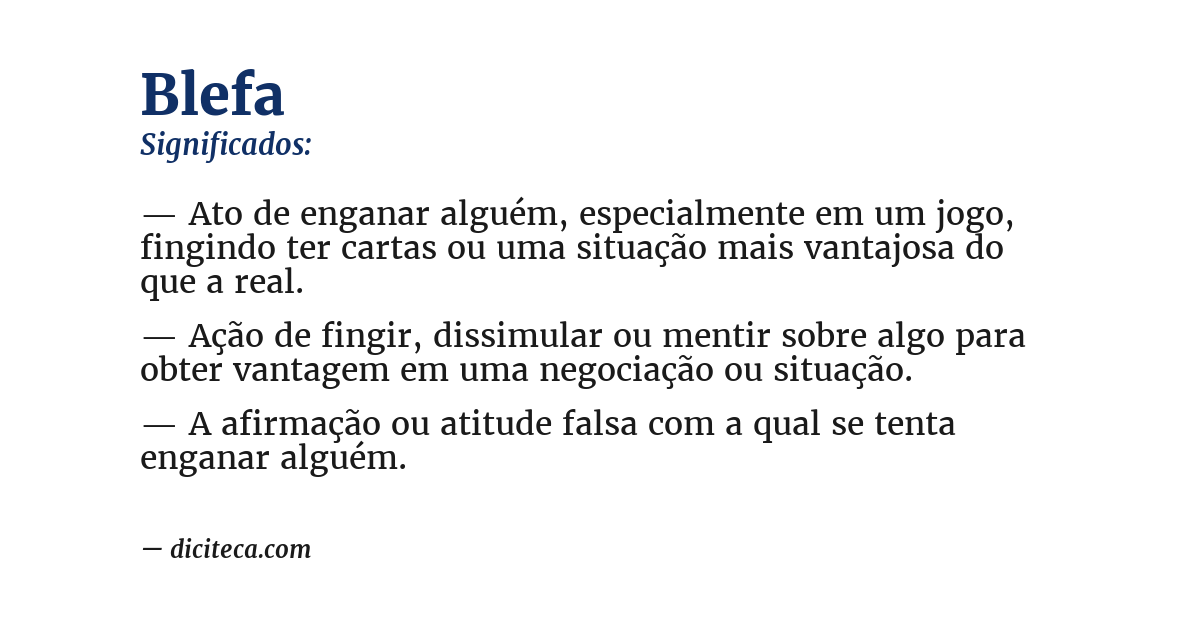 Significado de blefa